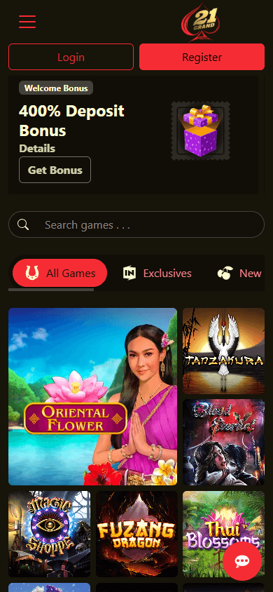 21 Grand Casino Mobile screenshot
